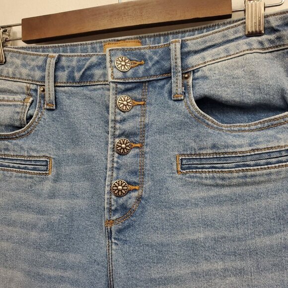 Driftwood Charlee Wide Leg Button Fly Jeans Size 29 - Picture 3 of 12